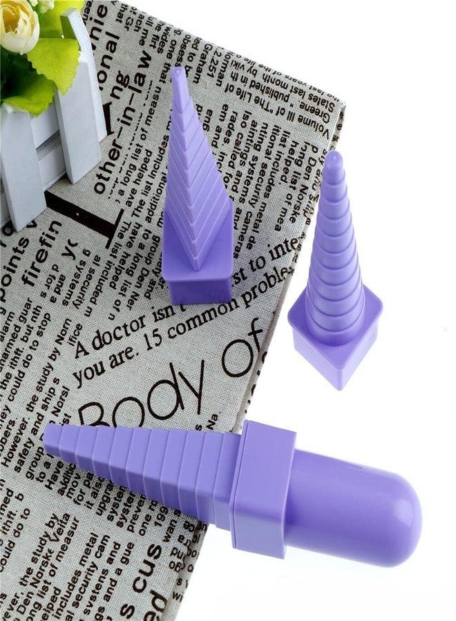 KRYTONE�Paper Craft Square Triangl Circle and Interchangeable Handle Quilling Creation Border DIY Fondant Tool Buddy Bobbin Tower Set of 4 - Image 5